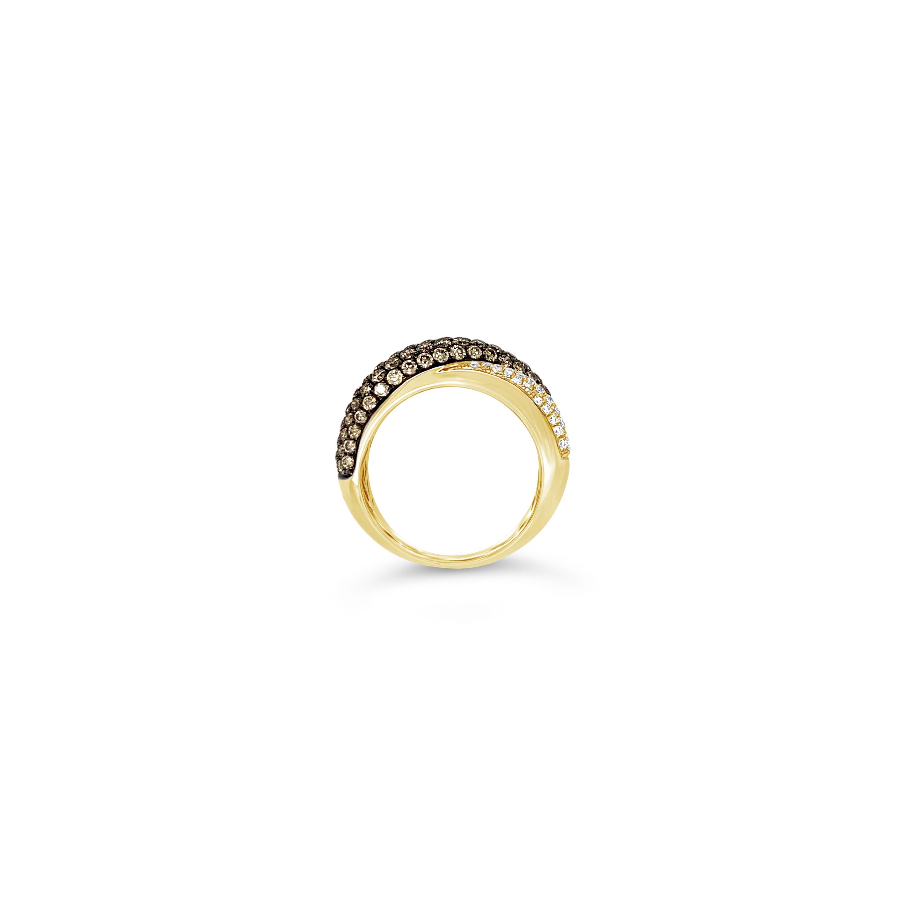 Le Vian® Ring featuring 1.26 cts. Chocolate Diamonds®, .39 cts. Vanilla Diamonds® set in 14K Honey Gold™

Diamonds Breakdown:
1.26 cts Brown Diamonds
.39 cts White Diamonds

Gems Breakdown:
None

Ring may or may not be sizable, please feel free to