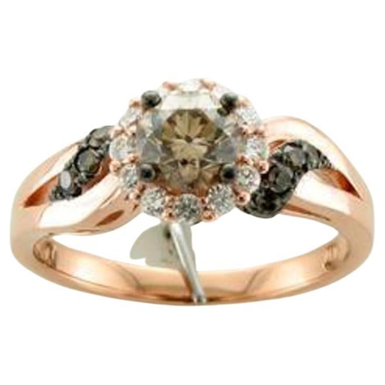 Bague De Mariage Or 18K Rose - Diamants Ronds 0,43 Carats - Taille 54, Largeur 7mm - Style Bande Pave