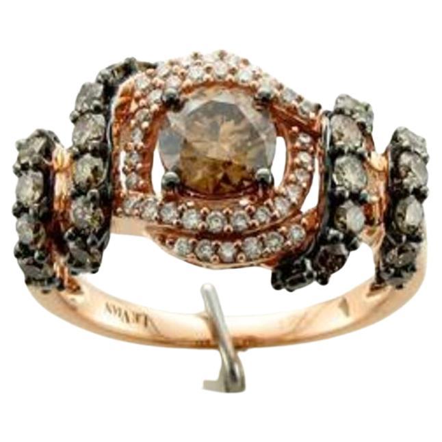 Le Vian Ring Featuring Chocolate Diamonds, Vanilla Diamonds Set in 14k For Sale