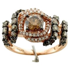 Le Vian Ring mit schokoladenbraunen Diamanten, Vanilla-Diamanten in 14 Karat gefasst