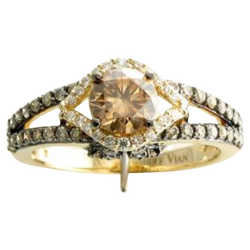 Le Vian Ring featuring Chocolate Diamonds , Vanilla Diamonds set in 14K  For Sale