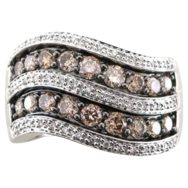 Le Vian Ring Featuring Chocolate Diamonds, Vanilla Diamonds Set in 14K For Sale