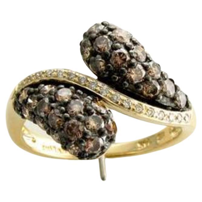 Le Vian Ring Featuring Chocolate Diamonds, Vanilla Diamonds Set in 14k Honey For Sale