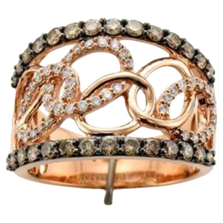 Le Vian Ring Featuring Chocolate Diamonds, Vanilla Diamonds Set in 14k For Sale