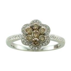 Anillo Le Vian con Diamantes Chocolate , Diamantes Vainilla engastados en Vanil de 14K