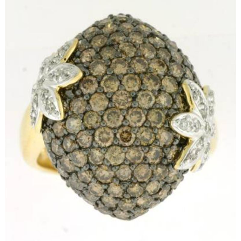 Le Vian Ring Featuring Chocolate Diamonds, Vanilla Diamonds Set in 18k Honey Gold