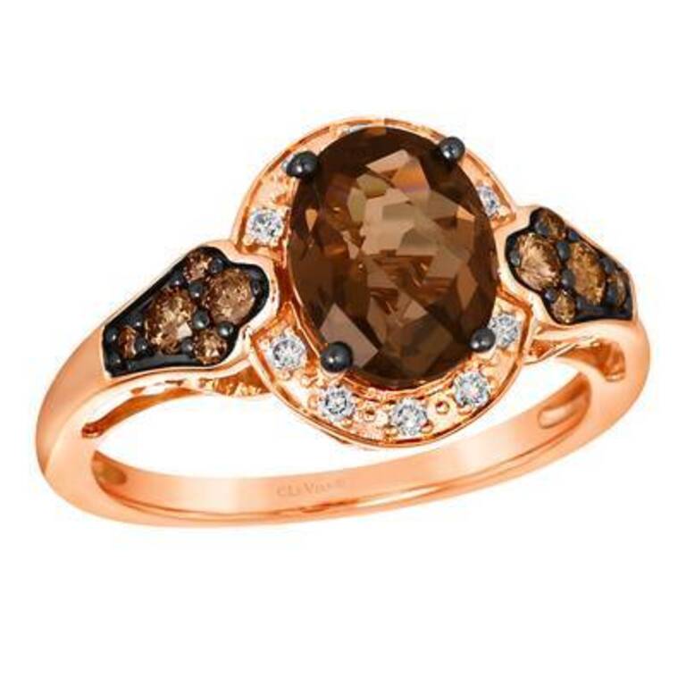 Le Vian Ring Featuring Chocolate Quartz Chocolate Diamonds, Nude Diamonds
