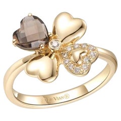 Le Vian Ring Featuring Chocolate Quartz Nude Diamonds Set in 14k Honey Gold