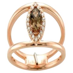 Le Vian Ring featuring Chocolate Quartz Vanilla Diamonds set in 14K