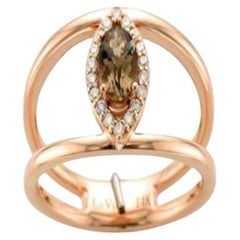 Le Vian Ring featuring Chocolate Quartz Vanilla Diamonds set in 14K 