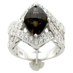 Le Vian Ring featuring Chocolate Quartz Vanilla Diamonds set in 14K Vanilla