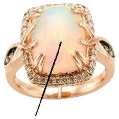 Bague Le Vian avec citrine couleur canneberge et diamants couleur chocolat