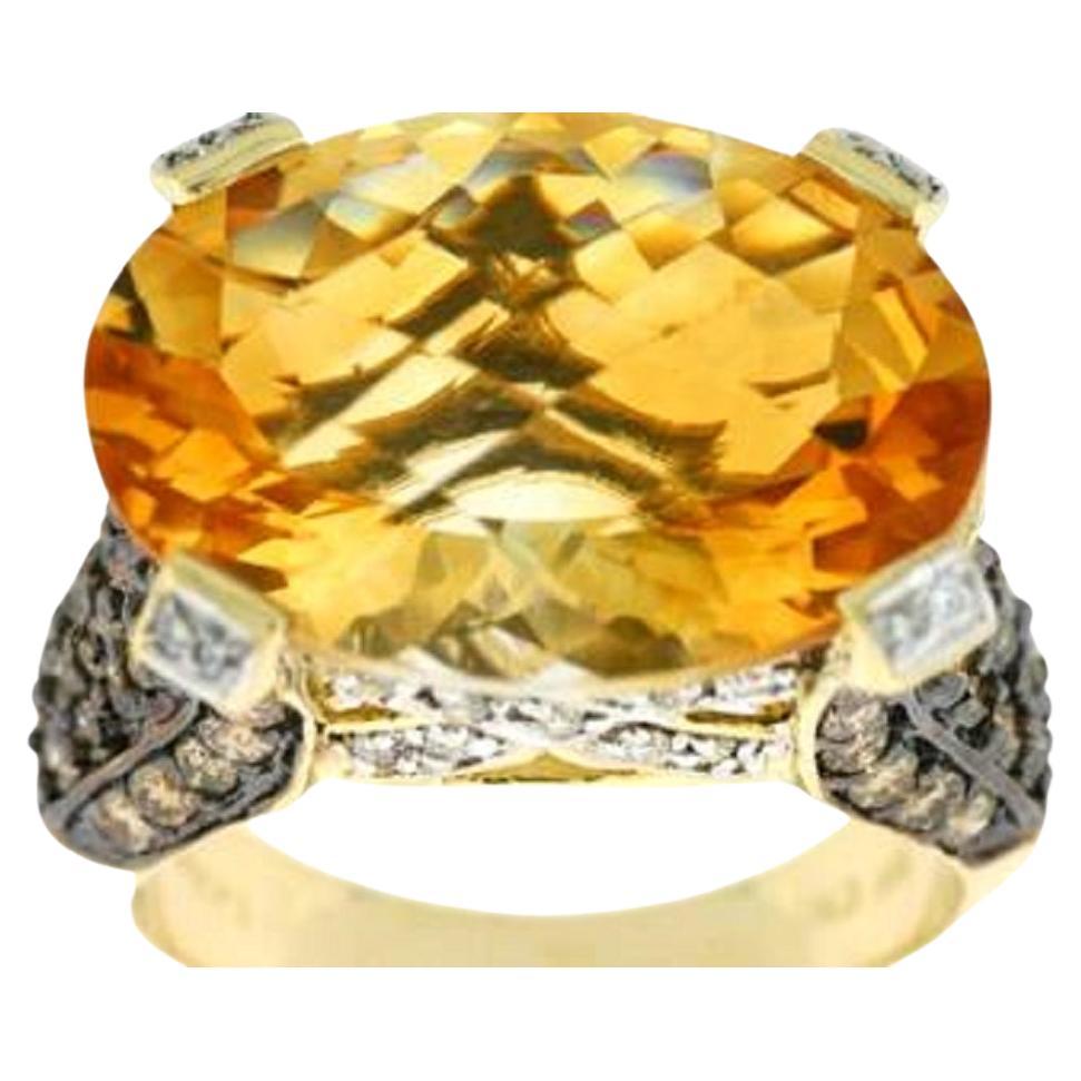 Le Vian Ring featuring Cinnamon Citrine Chocolate Diamonds, Vanilla Diamonds