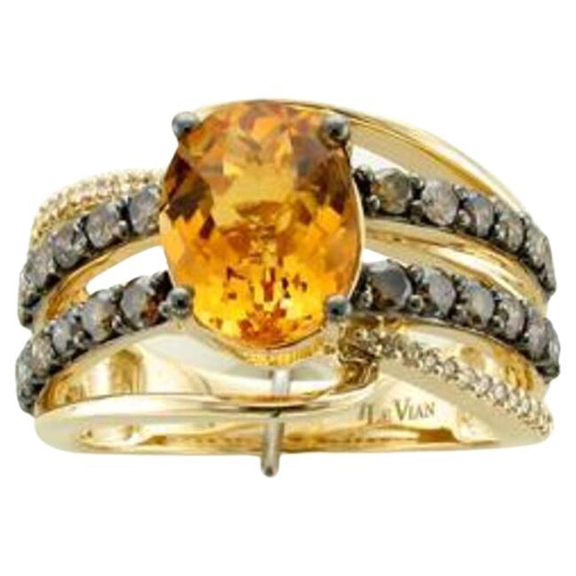 Le Vian Ring featuring Cinnamon Citrine Chocolate Diamonds , Vanilla Diamonds