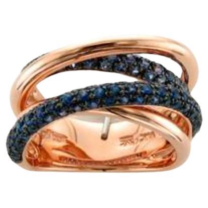 Le Vian Ring Featuring Cornflower Sapphire Set in 14k Strawberry Gold For Sale