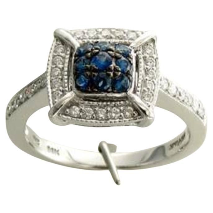 Le Vian Ring Featuring Cornflower Sapphire Vanilla Diamonds Set in 14K For Sale