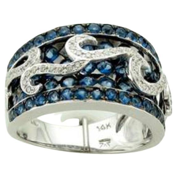 Le Vian Ring Featuring Cornflower Sapphire Vanilla Diamonds Set in 14k For Sale