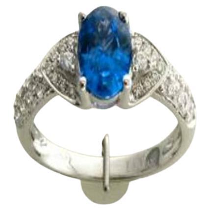 Le Vian Ring Featuring Cornflower Sapphire Vanilla Diamonds Set in 14K For Sale