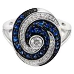 Le Vian Ring Featuring Cornflower Sapphire Vanilla Diamonds Set in 14K For Sale