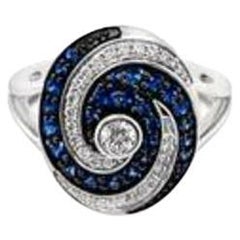 Le Vian Ring Featuring Cornflower Sapphire Vanilla Diamonds Set in 14K