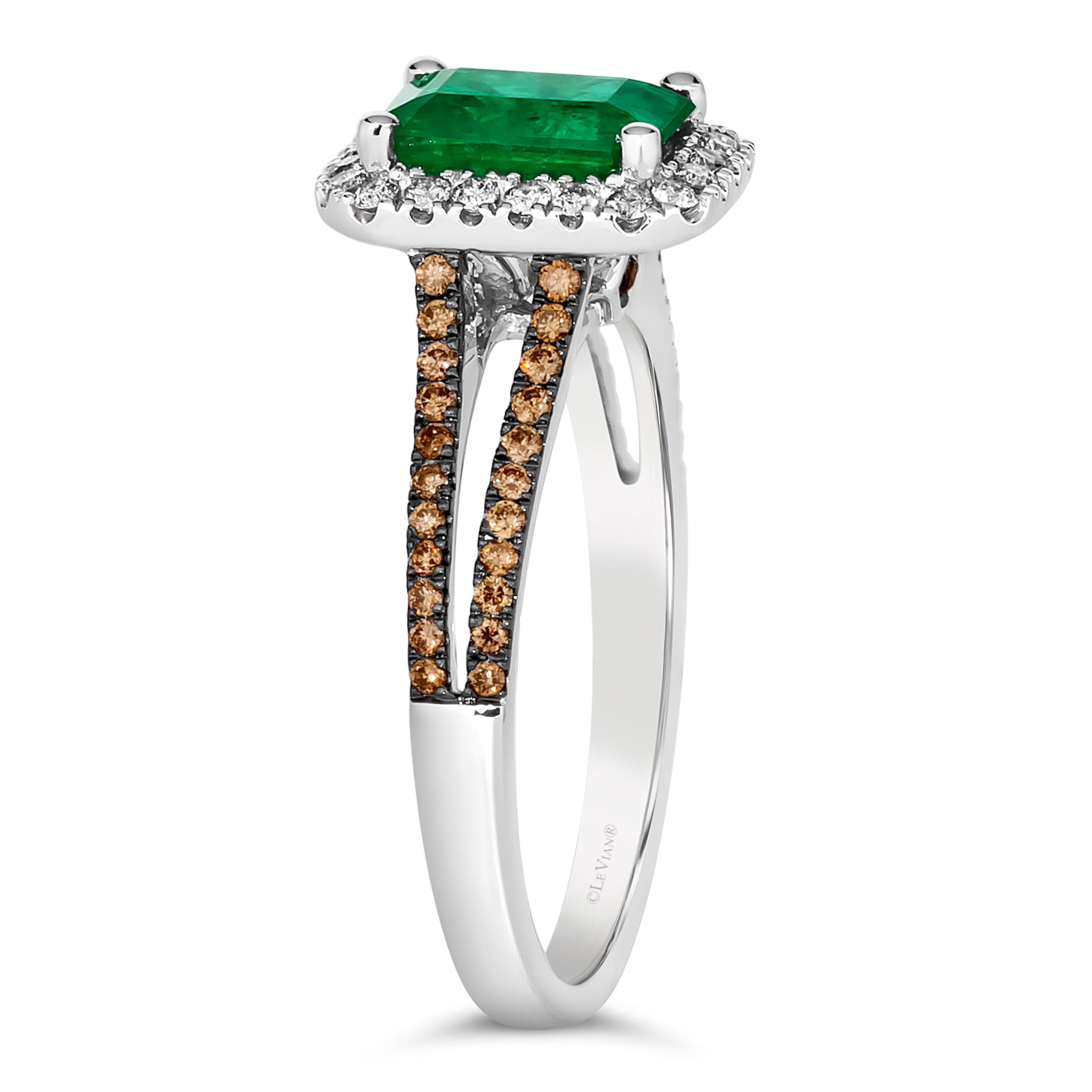 Bague Le Vian avec émeraudes Costa Smeralda et diamants chocolat Neuf - En vente à Great Neck, NY