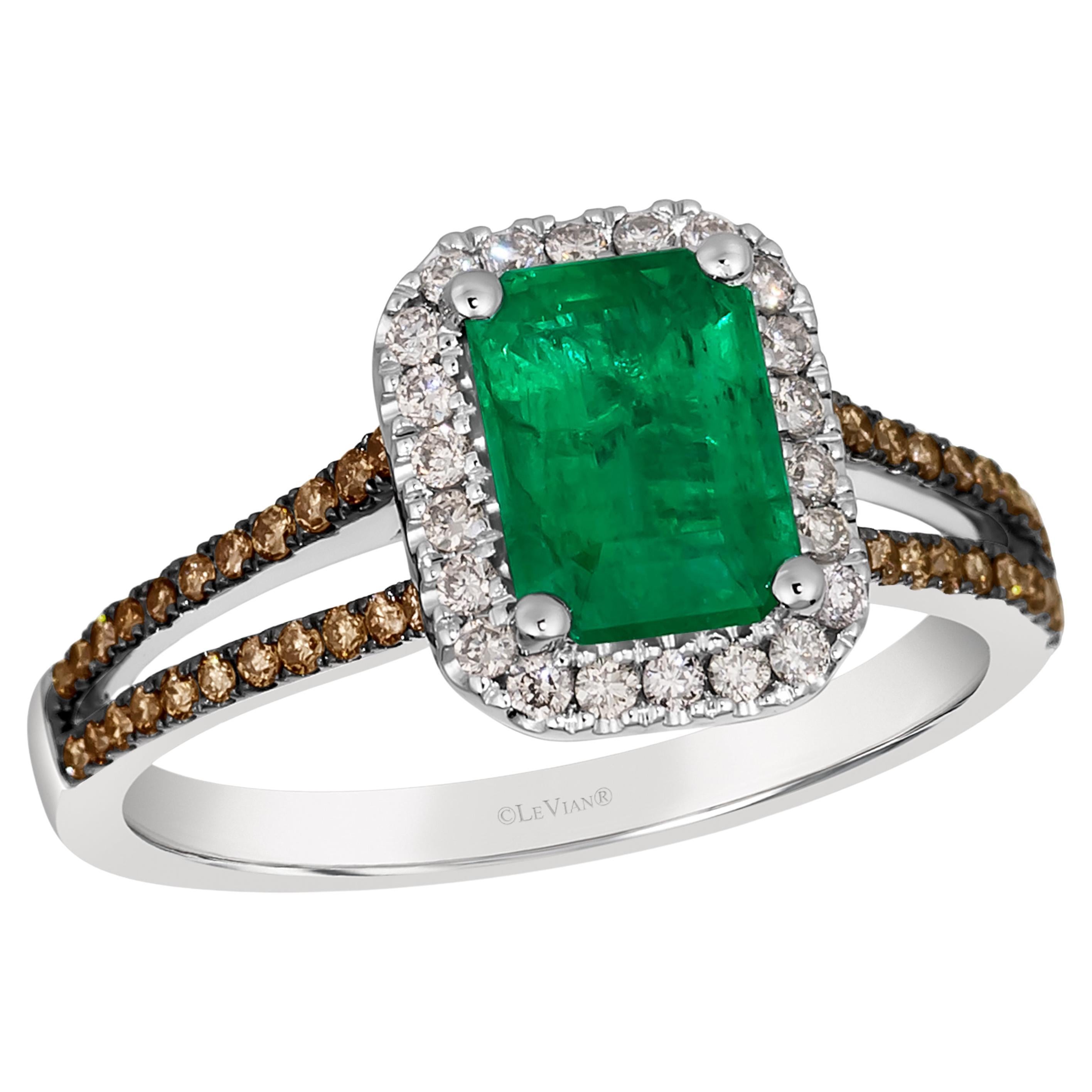 Le Vian Ring featuring Costa Smeralda Emeralds Chocolate Diamonds