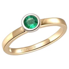 Le Vian Ring Featuring Costa Smeralda Emeralds Set in 14k Two Tone Gold