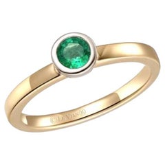 Anillo Le Vian con Esmeraldas Costa Esmeralda engastadas en oro bicolor de 14k