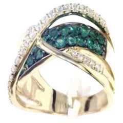 Le Vian Ring mit COSTA Smeralda Smaragden Vanille Diamanten in 14k gesetzt