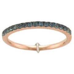 Le Vian Ring mit tiefem Meeresblauem Topas aus 14 Karat Erdbeergold