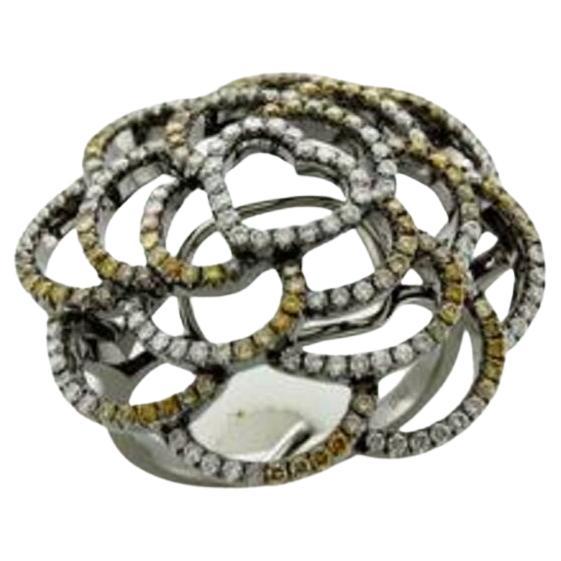 Le Vian Ring Featuring Fancy Diamonds, Vanilla Diamonds Set in 18k Black Gold