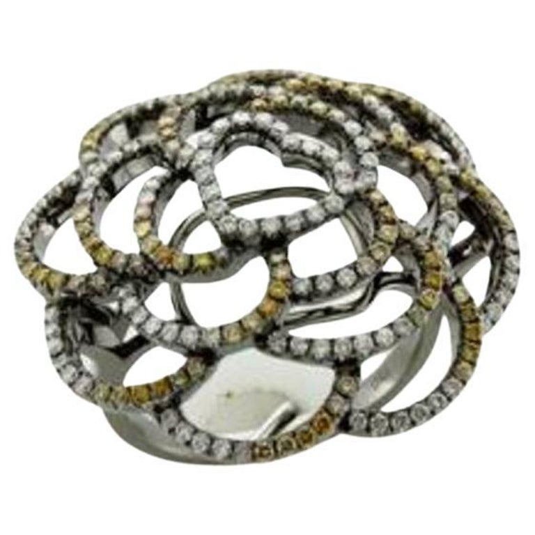 Le Vian Ring Featuring Fancy Diamonds, Vanilla Diamonds Set in 18k