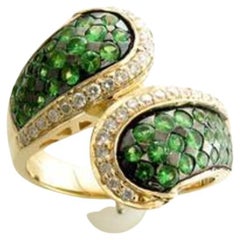 Le Vian Ring Featuring Forest Green Tsavorite Vanilla Diamonds Set