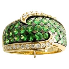 Le Vian Ring Featuring Forest Green Tsavorite Vanilla Diamonds Set