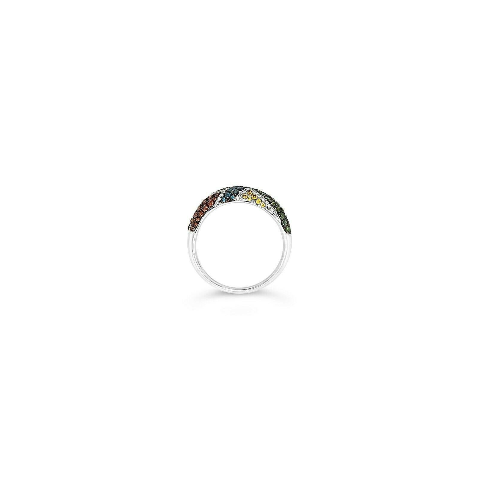 Le Vian® Ring featuring Green/Yellow/White/Fancy Diamonds - 14K Vanilla Gold®