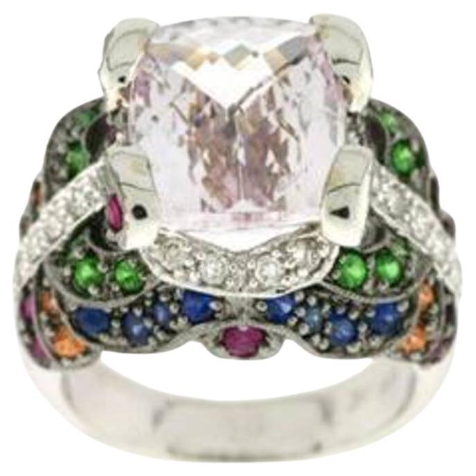 Le Vian Ring Featuring Kunzite, Multicolor Sapphire Vanilla Diamonds Set For Sale