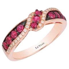 Le Vian Ring Featuring Passion Ruby Vanilla Diamonds Set in 14k Strawberry