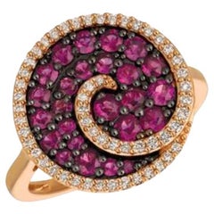 Le Vian Ring Featuring Passion Ruby Vanilla Diamonds Set in 14K Strawberry