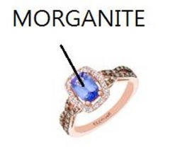 Le Vian Ring Featuring Peach Morganite Nude Diamonds, Chocolate Diamonds