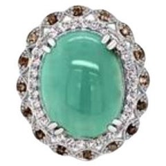 Ring von Le Vian mit Pfauen-Aquapras, Vanilla-Topas und Schokoladenquarz
