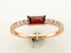 Le Vian Ring Featuring Pomegranate Garnet Nude Diamonds Set
