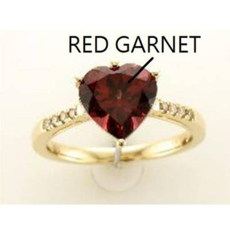 Le Vian Ring mit Granatapfel Granat nackten Diamanten in 14K Honey Gold