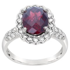 Le Vian Ring mit Granat-Granat-Akt-Diamanten in 14 Karat Erdbeer