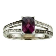 Anillo Le Vian con Diamantes de Chocolate Rodolita Frambuesa