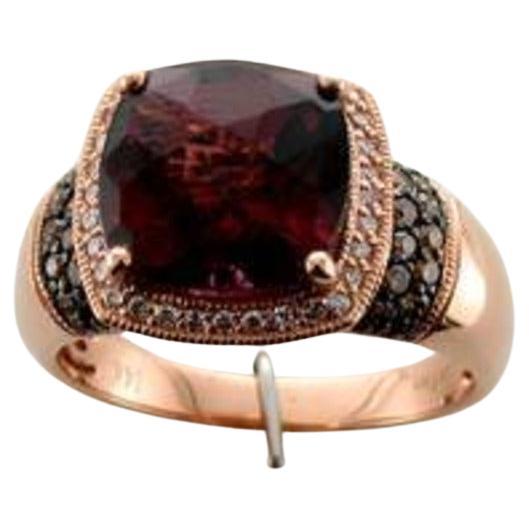 Le Vian Ring Featuring Raspberry Rhodolite Chocolate Diamonds, Vanilla For Sale