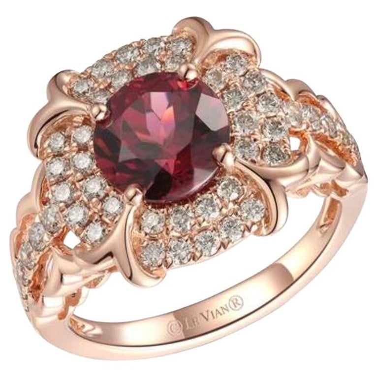 Diamond Rasberry Le Vian Ring Featuring Raspberry Rhodolite Nude Diamonds Set in 14K For ...