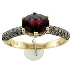 Ring aus Himbeerrohr mit Vanilla-Diamanten von Le Vian