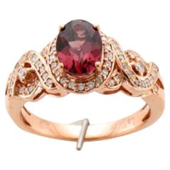 Le Vian Ring Featuring Raspberry Rhodolite Vanilla Diamonds Set in 14k