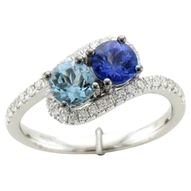 Le Vian Ring Featuring Sea Blue Aquamarine, Blueberry Tanzanite