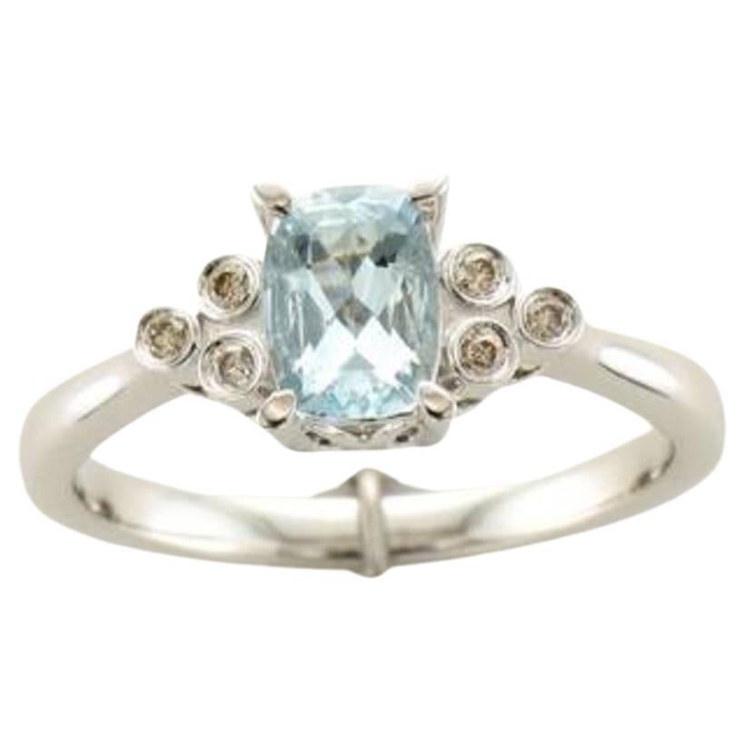 Le Vian Ring Featuring Sea Blue Aquamarine Nude Diamonds Set For Sale at 1stDibs